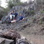 Pause auf halber Höhe.