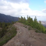 Blick den Weg zurück.