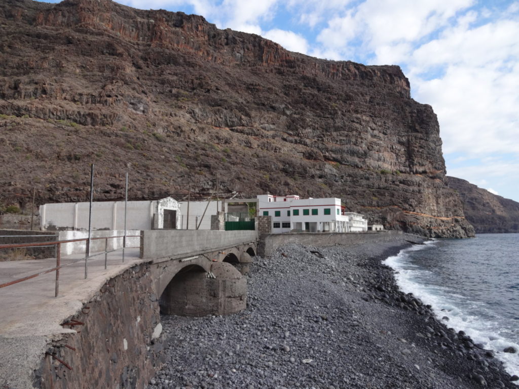 Unten am Strand ist es etwas verbaut.